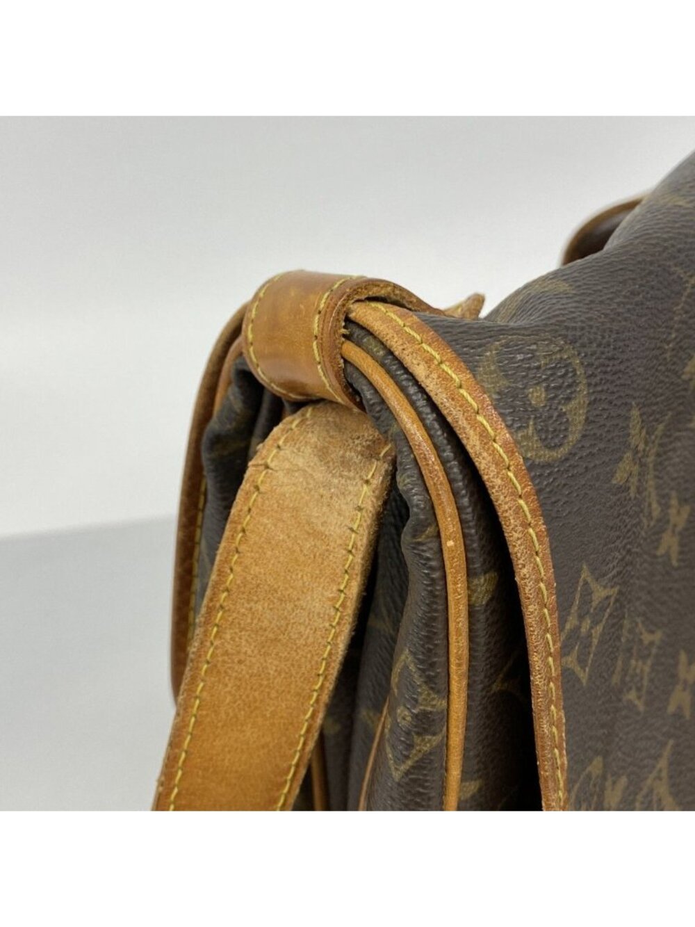 Louis Vuitton Shoulder Bag Monogram Saumur 35 Brown - Picture 8 of 10